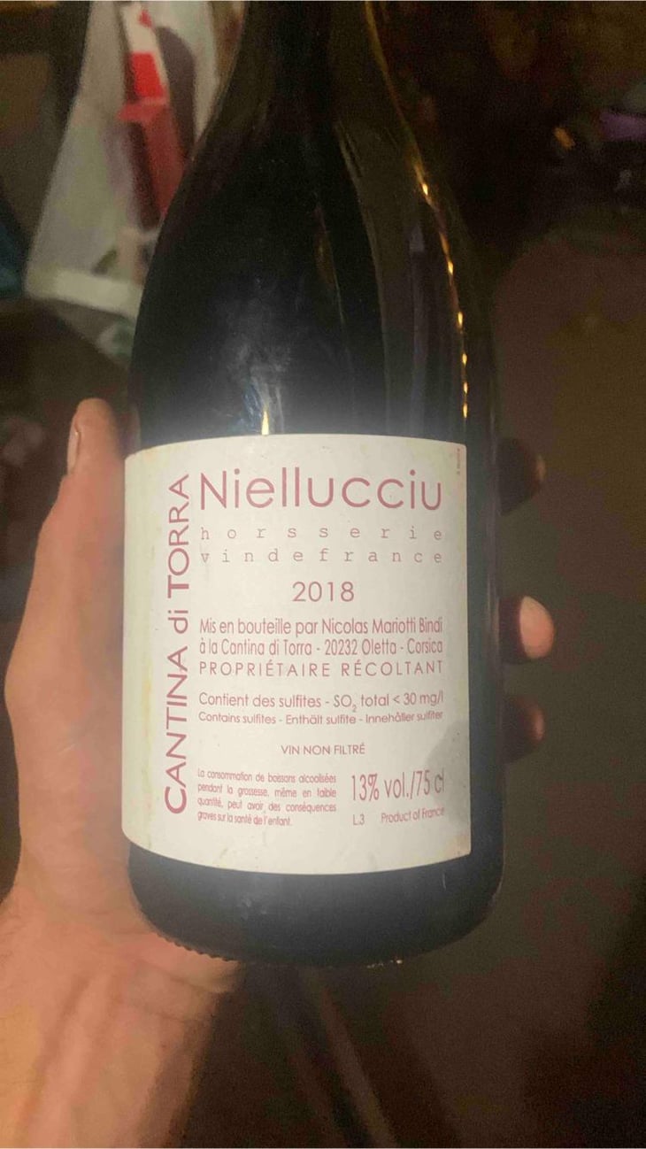 Hors Série Niellucciu Rouge - Cantina di Torra - Nicolas Mariotti Bindi 