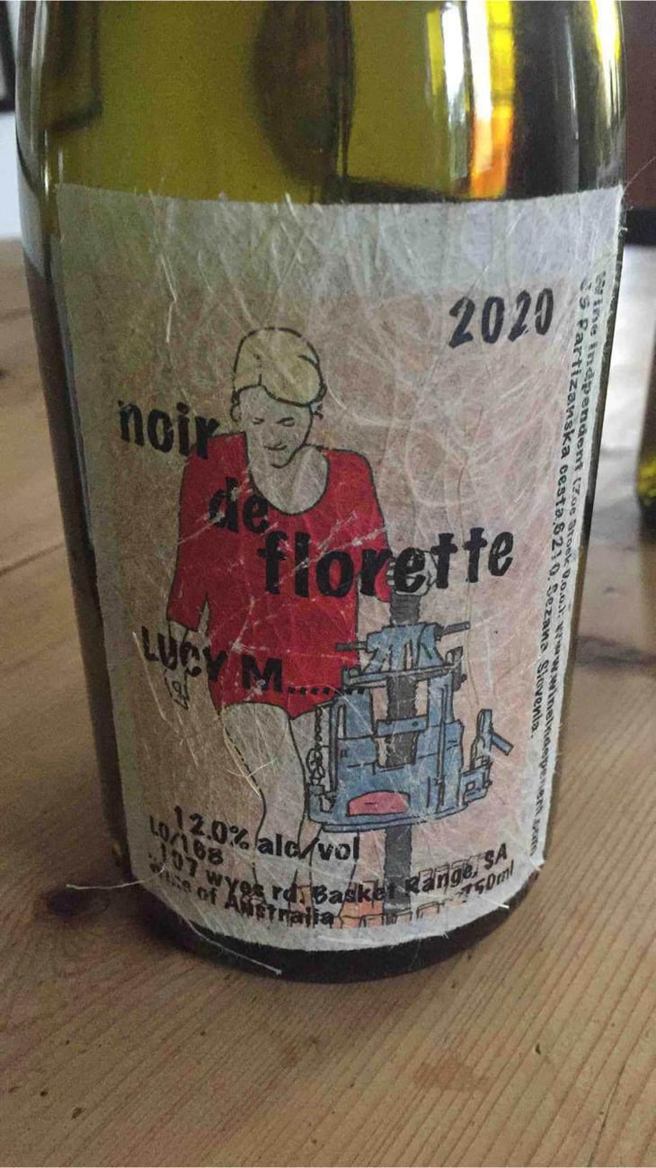Noir de Florette (old label) - Lucy Margaux Vineyards - Anton Van Klopper 