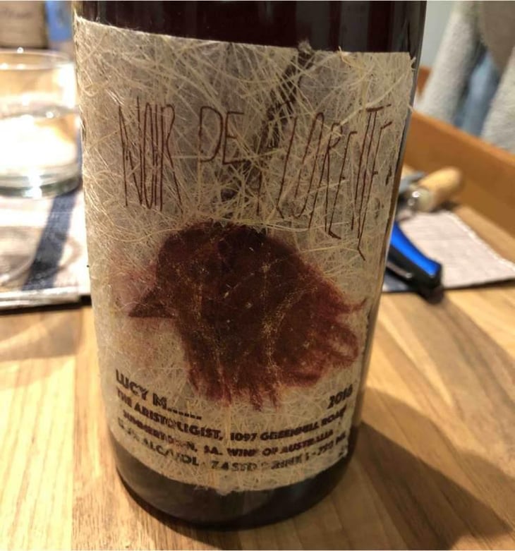 Noir de Florette (old label) - Lucy Margaux Vineyards - Anton Van Klopper 