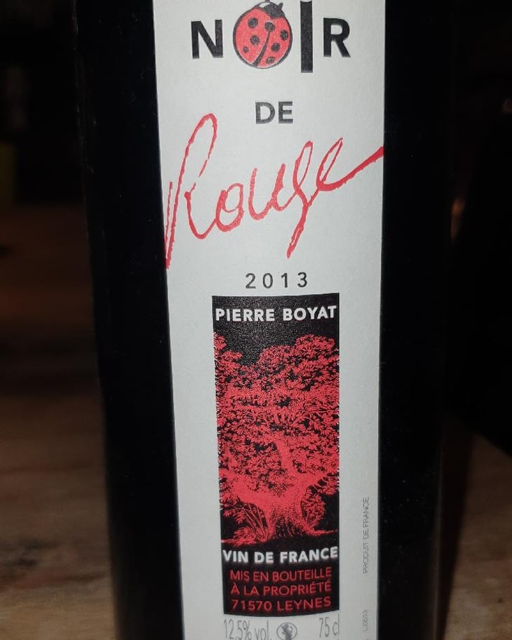 Noir de Rouge - Pierre Boyat - Pierre Boyat 