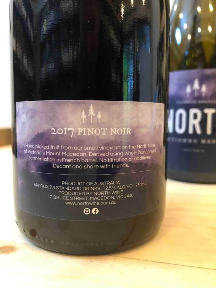 North Pinot Noir - North, Macedon Ranges, Victoria AUSTRALIA - Etienne Mangier 