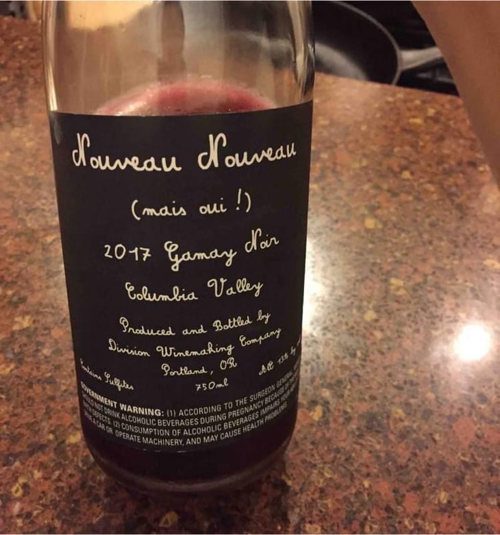 Nouveau Nouveau - Division Winemaking Company - Kate Norris & Tom Monroe 