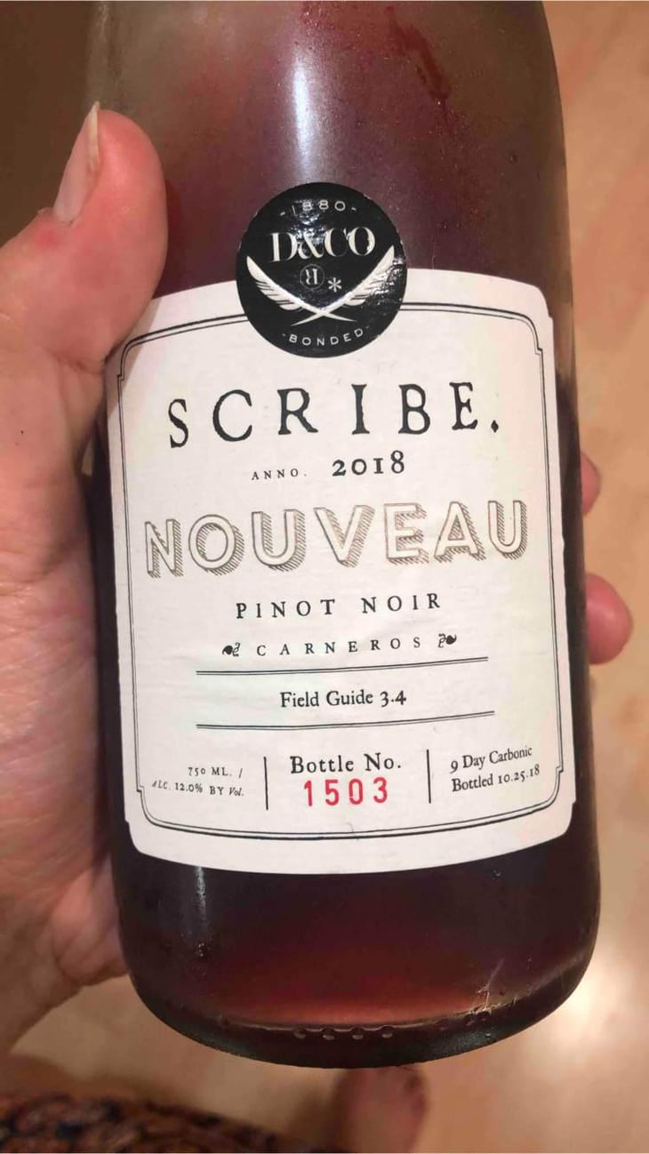 Nouveau of Pinot Noir - Scribe Winery - Andrew & Adam Mariani 