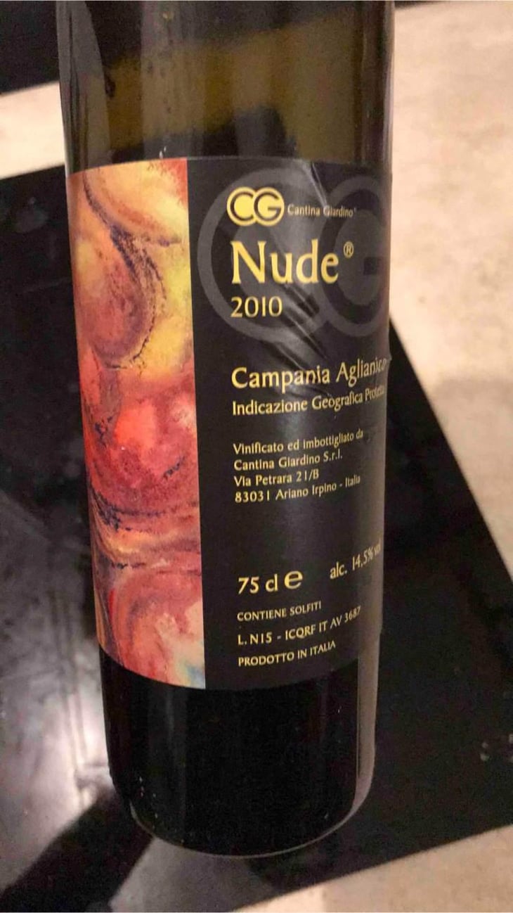 Nude - Cantina Giardino - Antonio Di Gruttola & Daniela De Gruttola 