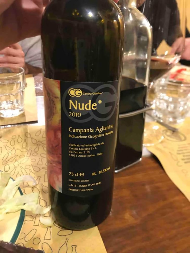 Nude - Cantina Giardino - Antonio Di Gruttola & Daniela De Gruttola 