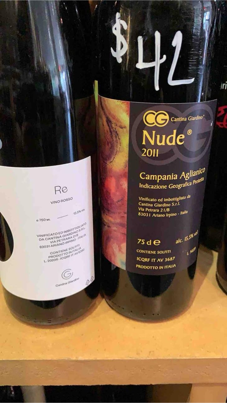 Nude - Cantina Giardino - Antonio Di Gruttola & Daniela De Gruttola 