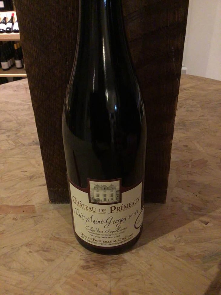 Nuit saint Georges 1er cru - Château de Prémeaux - Famille Pelletier -2019