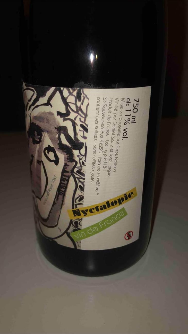 Nyctalopie - Force Boisson - Daniel Sage & Jordi Torgue 