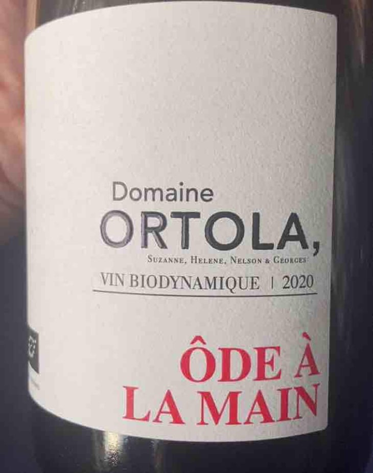 Ode à la main - Domaine Ortola - Suzanne, Hélène, Neslon et Georges Ortola -2020
