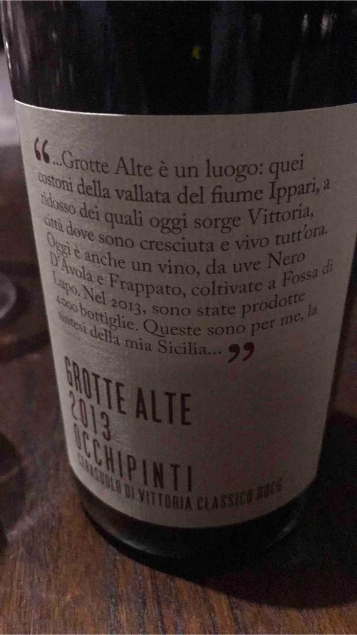 Grotte Alte - Azienda Agricola Arianna Occhipinti - Arianna Occhipinti 