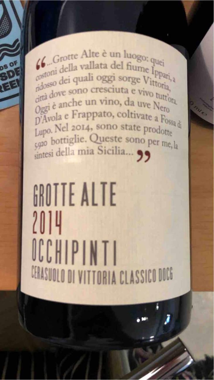 Grotte Alte - Azienda Agricola Arianna Occhipinti - Arianna Occhipinti 