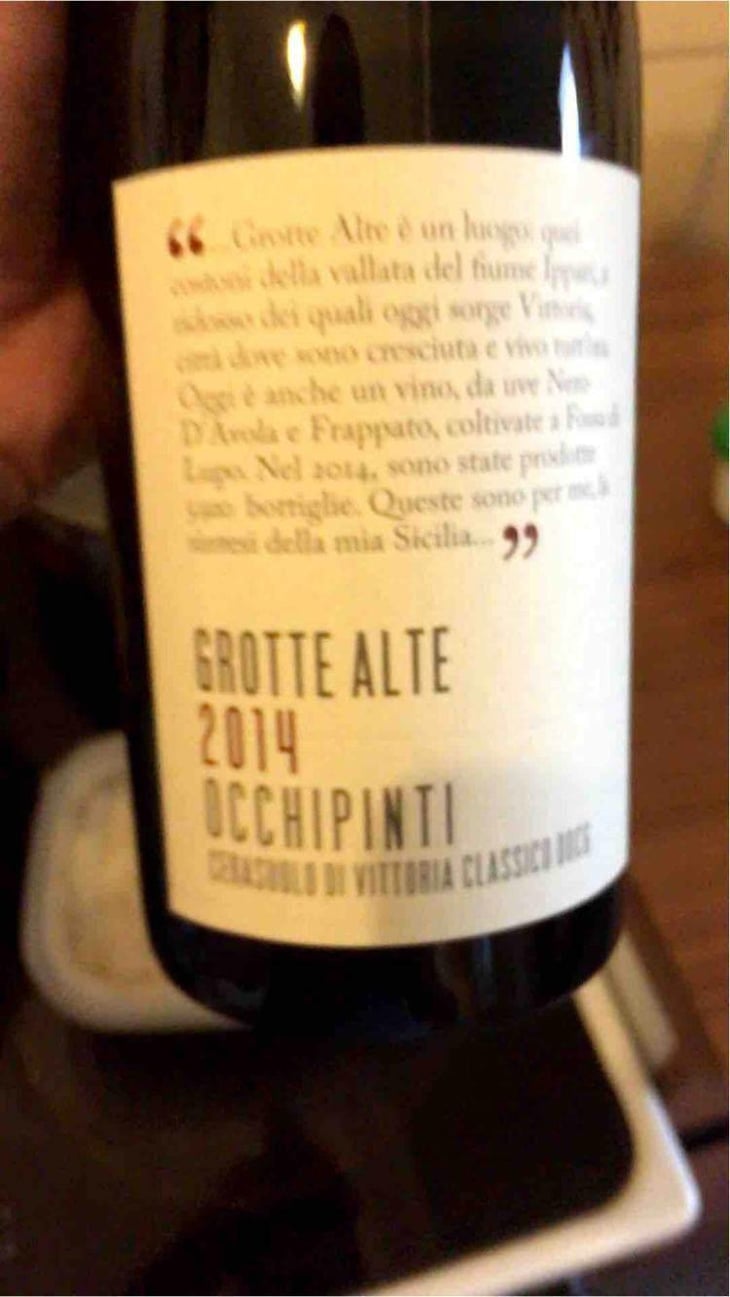 Grotte Alte - Azienda Agricola Arianna Occhipinti - Arianna Occhipinti 