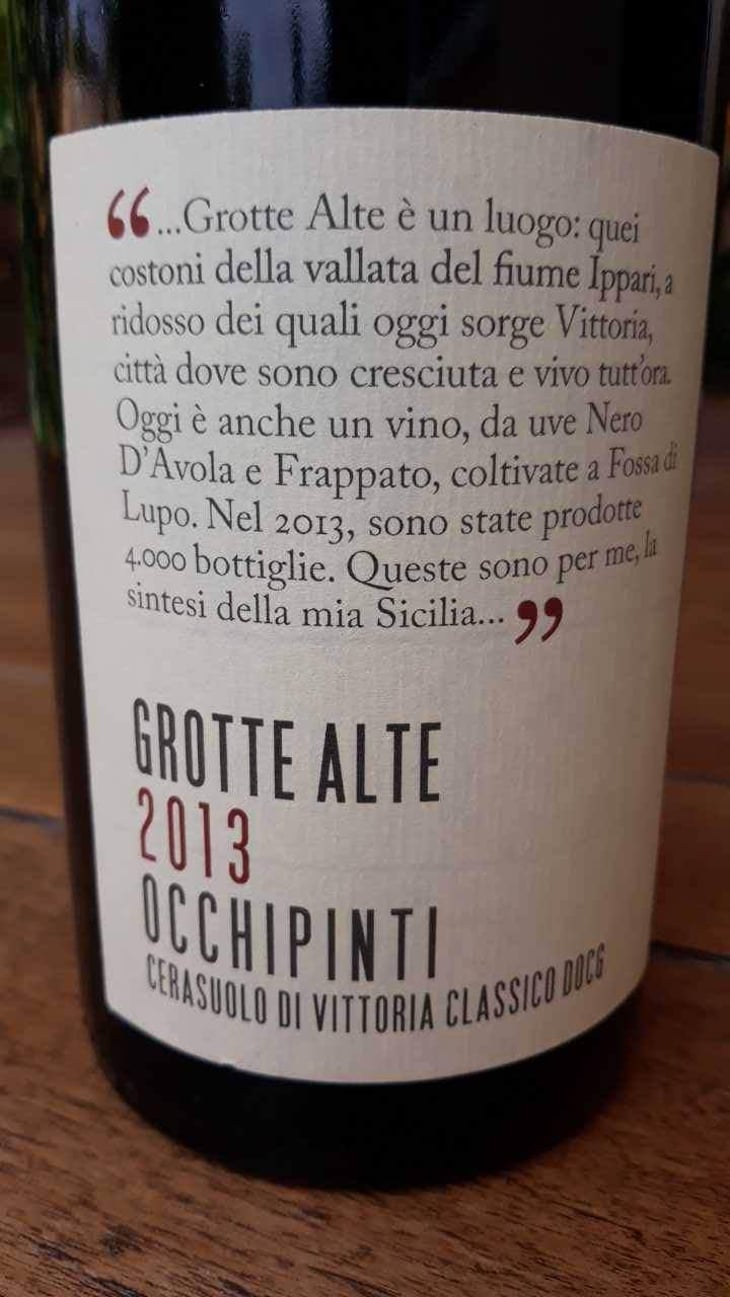 Grotte Alte - Azienda Agricola Arianna Occhipinti - Arianna Occhipinti 