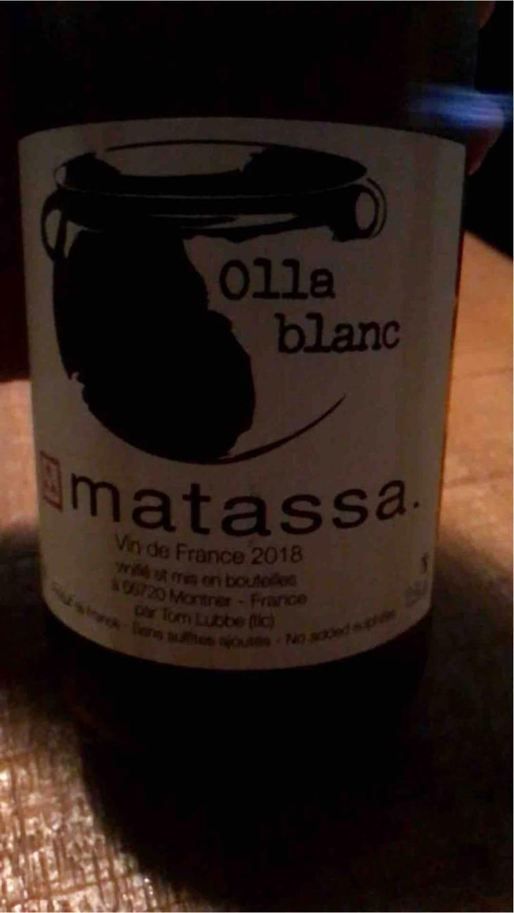 Olla Blanc - Domaine Matassa - Tom Lubbe 
