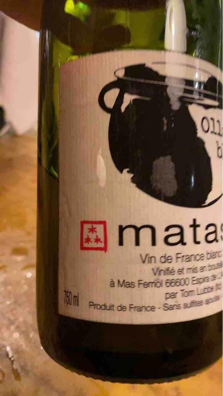 Olla Blanc - Domaine Matassa - Tom Lubbe 