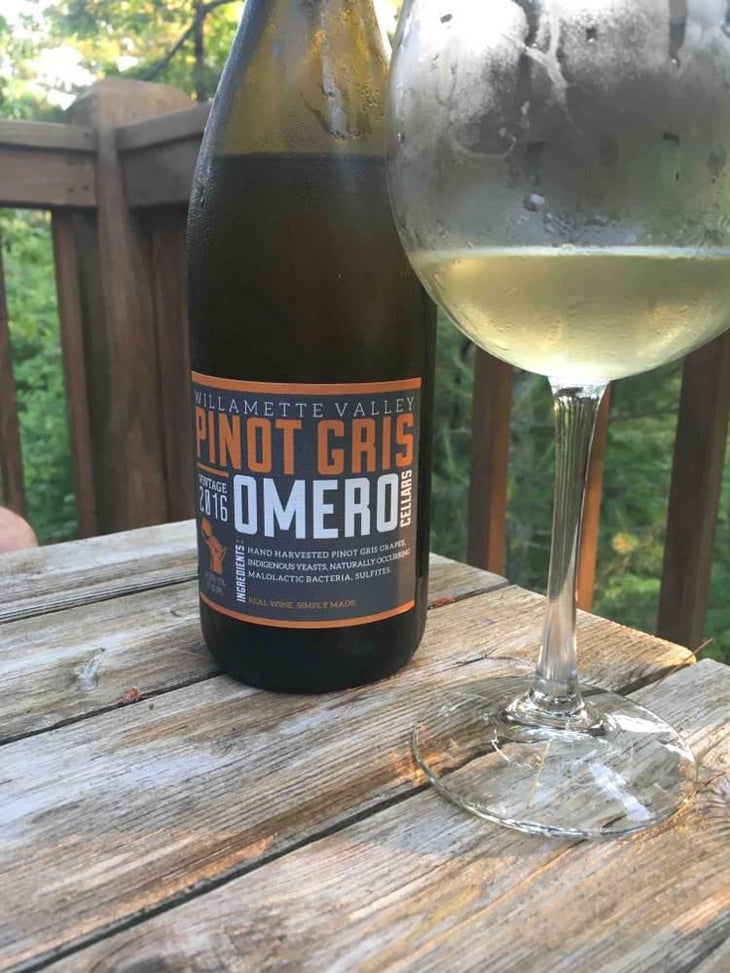 Omero Cellars Pinot Gris - Willamette Valley - Sarah Cabot 