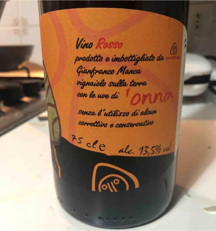 Onna Rosso - Panevino - Gianfranco Manca 