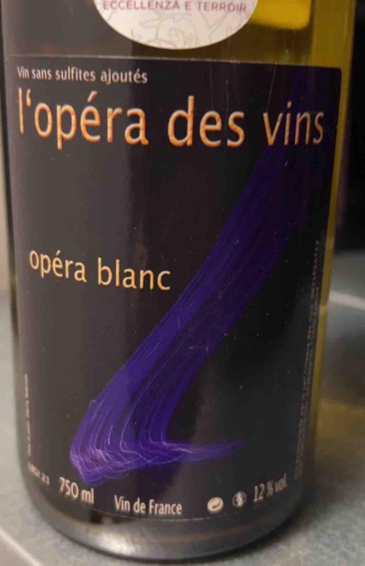Opéra Blanc - Les Vignes de l'Angevin - Jean-Pierre Robinot -2021