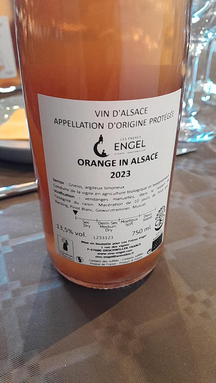 Orange In Alsace - Les Frères Engel - Christian & Hubert Engel -2020