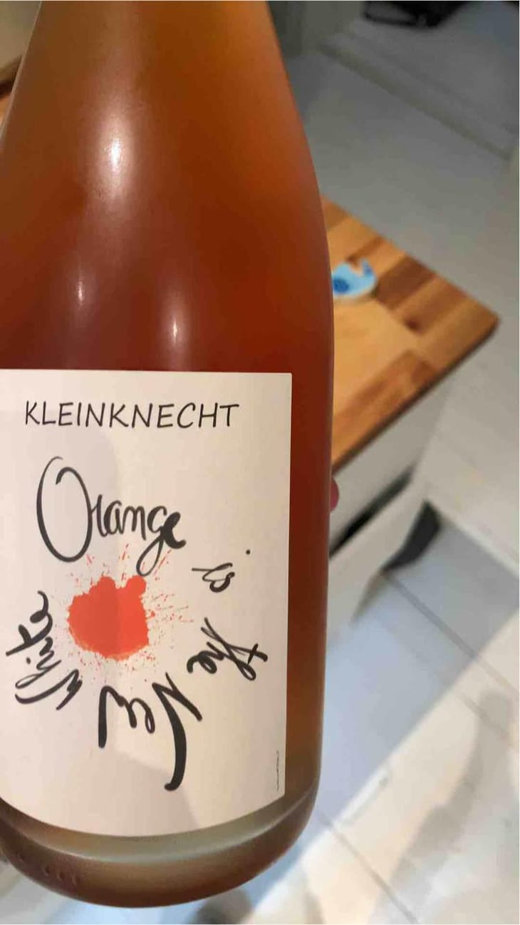 Orange is the New White - Maceration - Domaine Kleinknecht - André Kleinknecht 