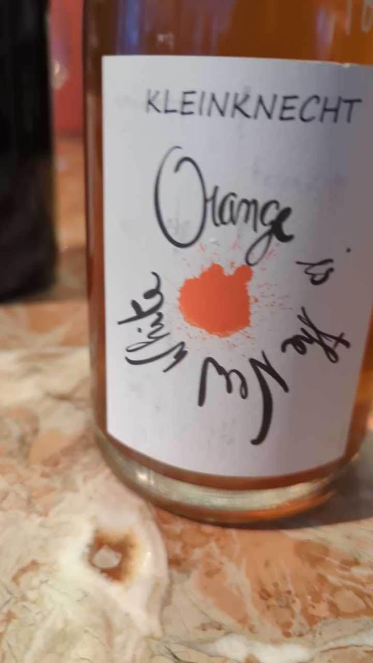 Orange is the New White - Maceration - Domaine Kleinknecht - André Kleinknecht 