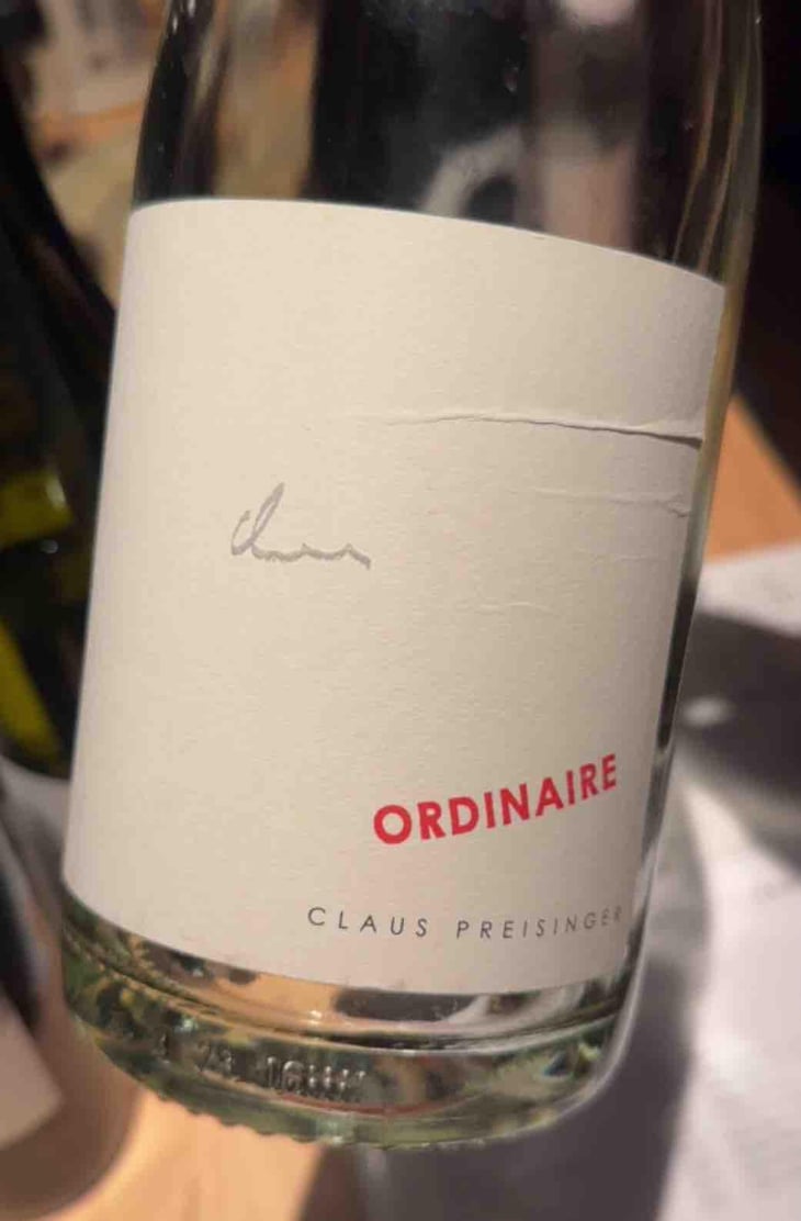 ORDINAIRE - Weingut Claus Preisinger - Claus Preisinger 