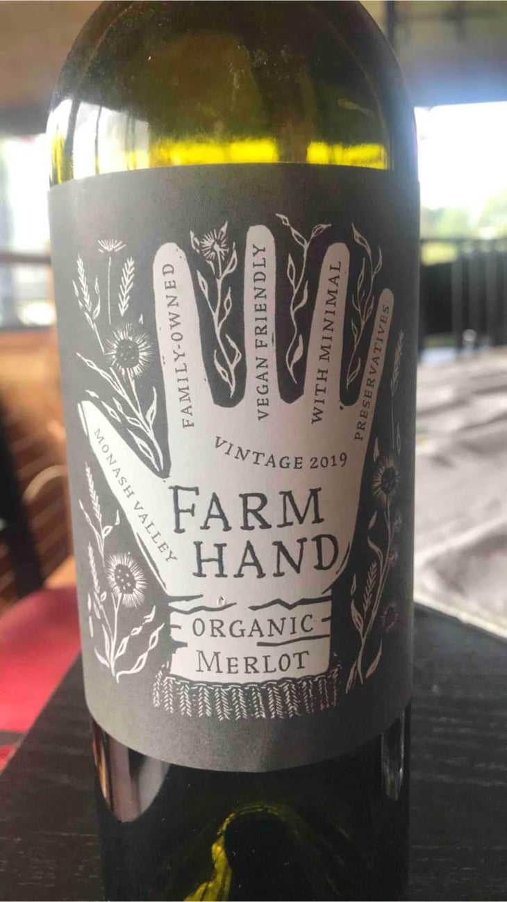 Organic Merlot - Monash Valley, Australia - Farm Hand 