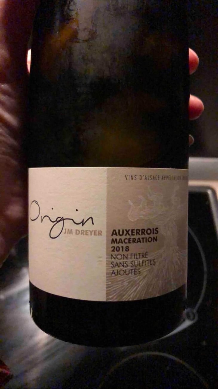 Origin Auxerrois Macération - J.M. Dreyer - Jean-Marc Dreyer 