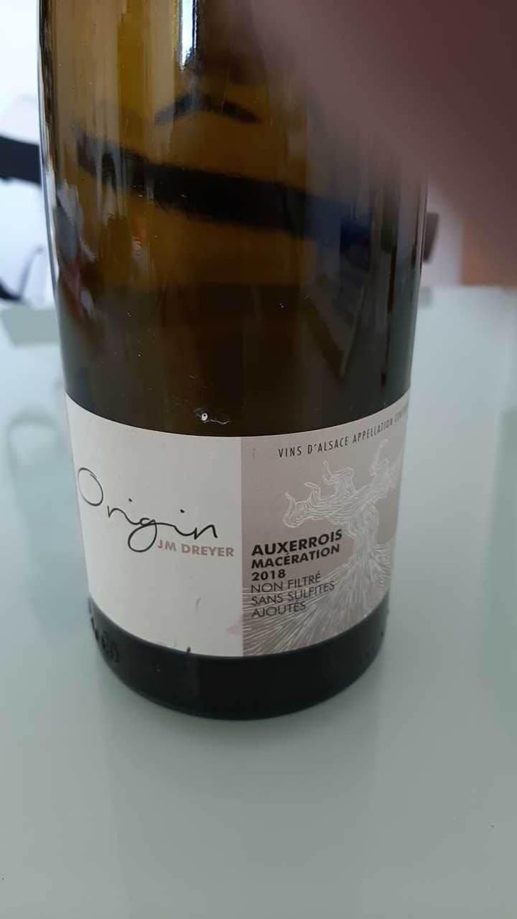 Origin Auxerrois Macération - J.M. Dreyer - Jean-Marc Dreyer 