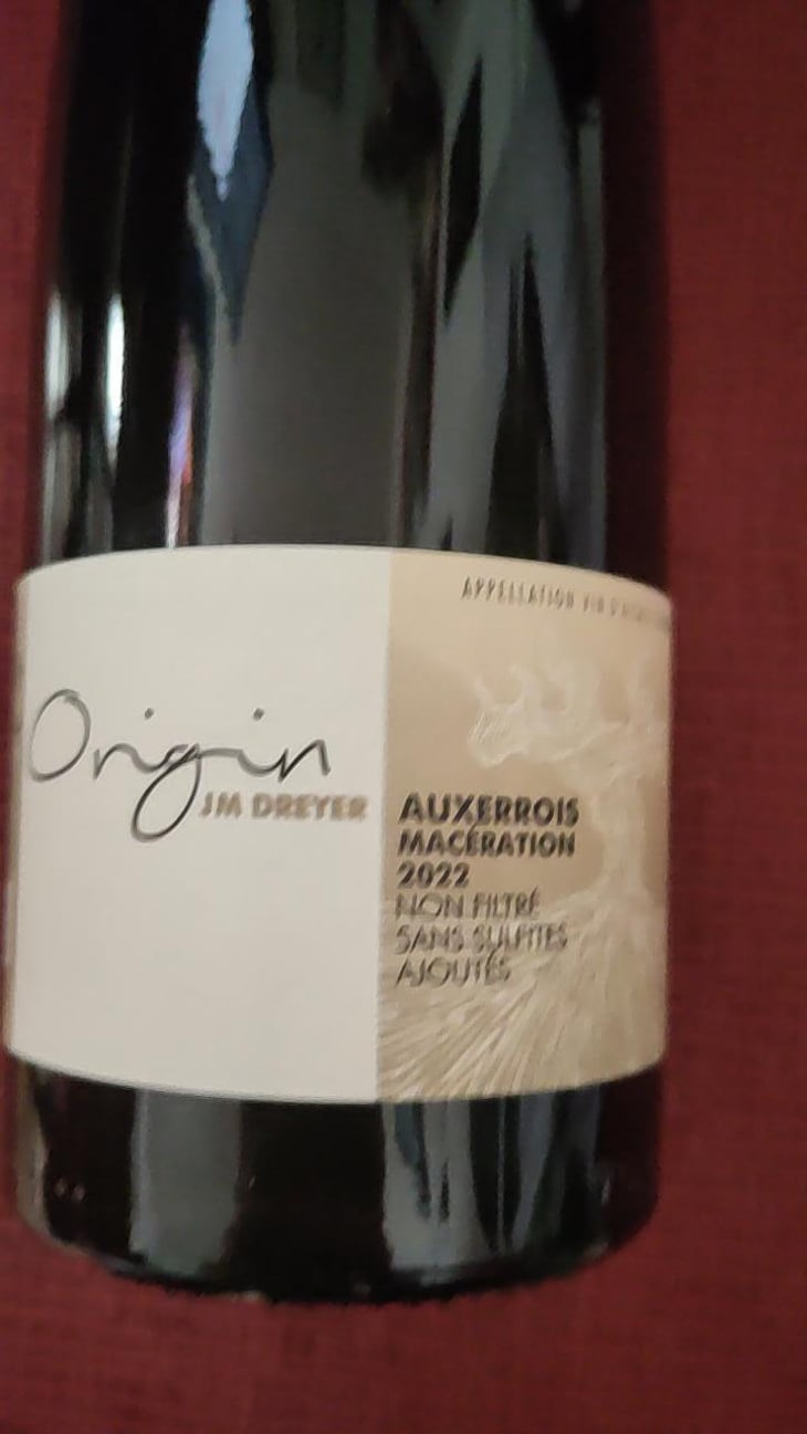 Origin Auxerrois Macération - J.M. Dreyer - Jean-Marc Dreyer 