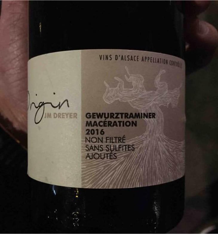 Origin Gewürztraminer Macération - J.M. Dreyer - Jean-Marc Dreyer 