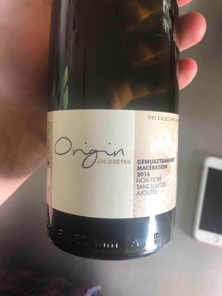 Origin Gewürztraminer Macération - J.M. Dreyer - Jean-Marc Dreyer 