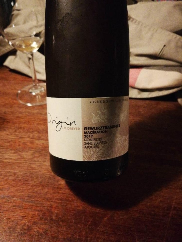 Origin Gewürztraminer Macération - J.M. Dreyer - Jean-Marc Dreyer 