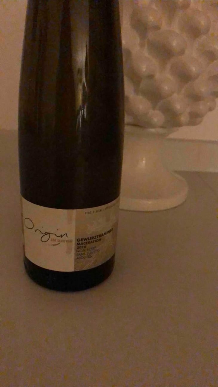 Origin Gewürztraminer Macération - J.M. Dreyer - Jean-Marc Dreyer 