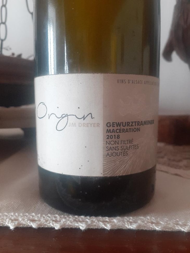 Origin Gewürztraminer Macération - J.M. Dreyer - Jean-Marc Dreyer 