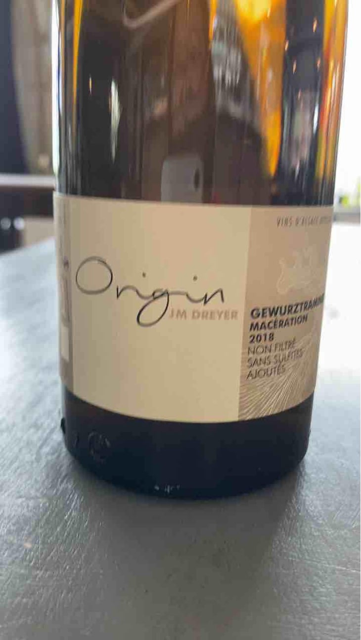 Origin Gewürztraminer Macération - J.M. Dreyer - Jean-Marc Dreyer 