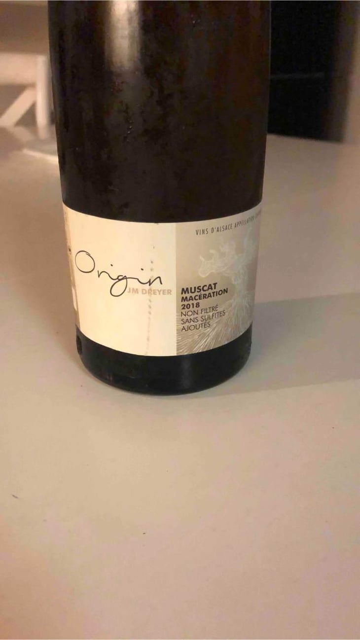 Origin Muscat Macération - J.M. Dreyer - Jean-Marc Dreyer 