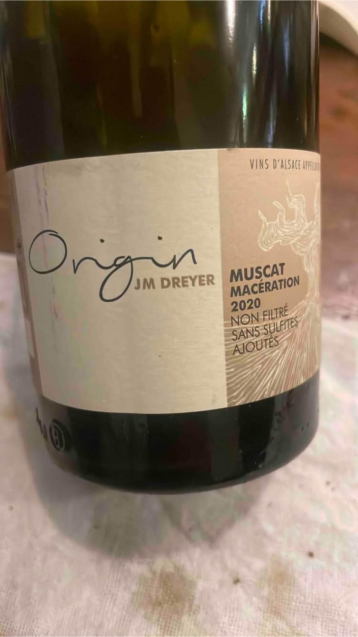 Origin Muscat Macération - J.M. Dreyer - Jean-Marc Dreyer 