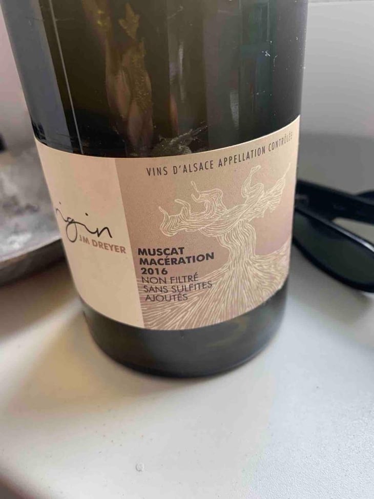 Origin Muscat Macération - J.M. Dreyer - Jean-Marc Dreyer 