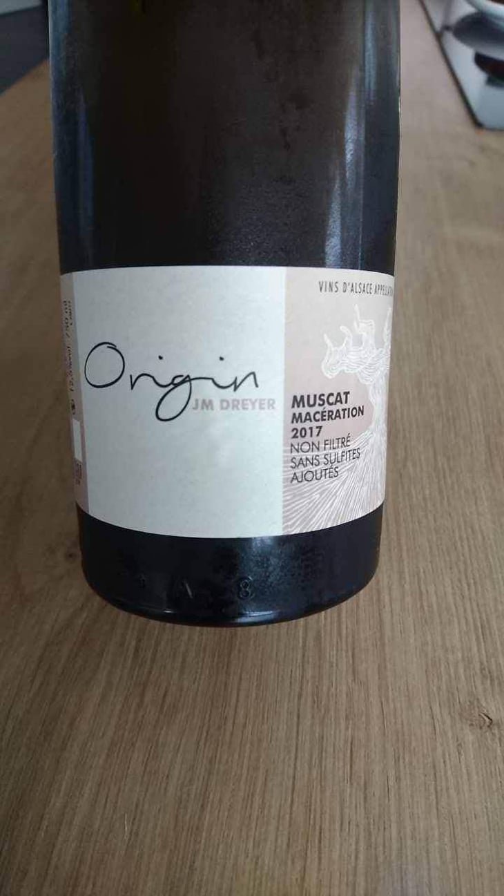 Origin Muscat Macération - J.M. Dreyer - Jean-Marc Dreyer 