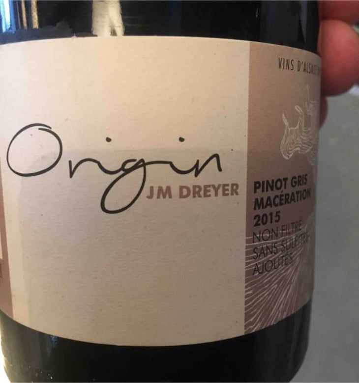 Origin Pinot Gris Macération - J.M. Dreyer - Jean-Marc Dreyer 