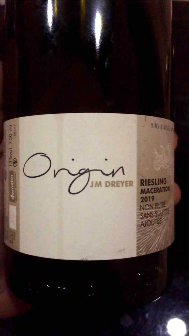 Origin Riesling Macération - J.M. Dreyer - Jean-Marc Dreyer 