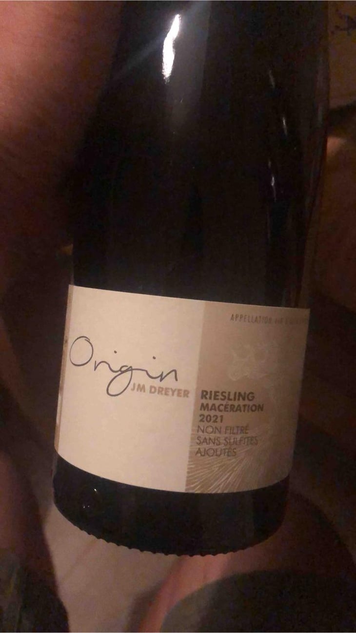 Origin Riesling Macération - J.M. Dreyer - Jean-Marc Dreyer 