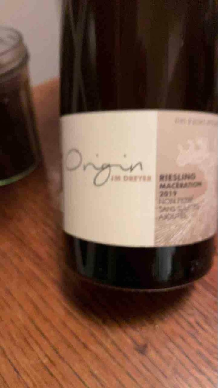 Origin Riesling Macération - J.M. Dreyer - Jean-Marc Dreyer 
