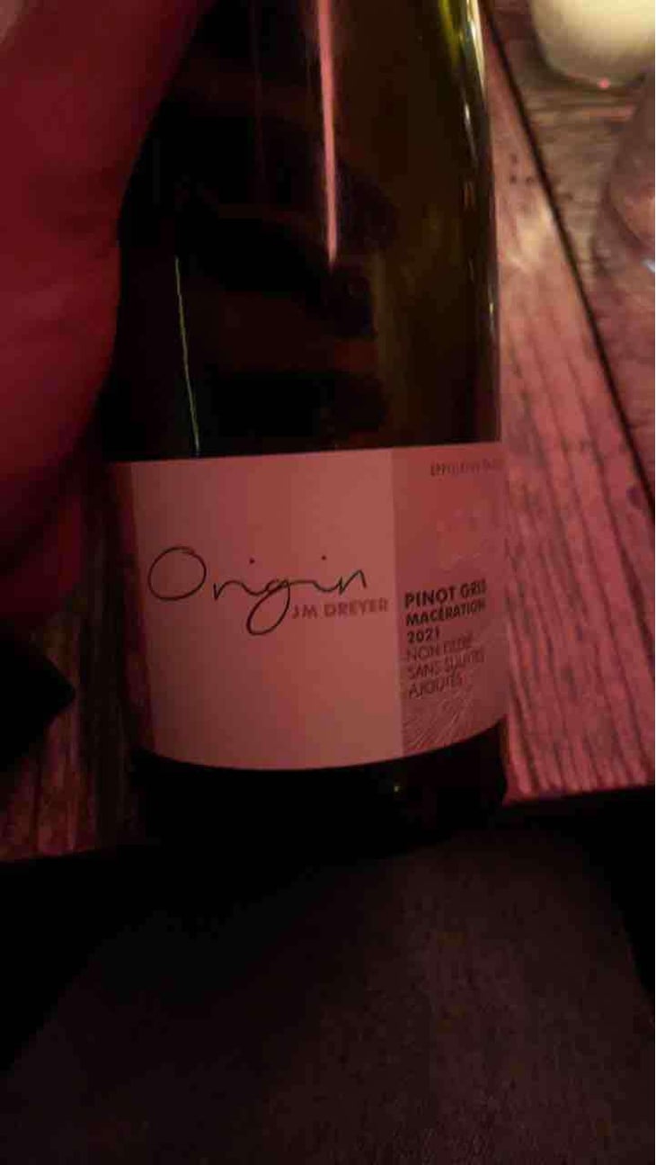 Origin Riesling Macération - J.M. Dreyer - Jean-Marc Dreyer 
