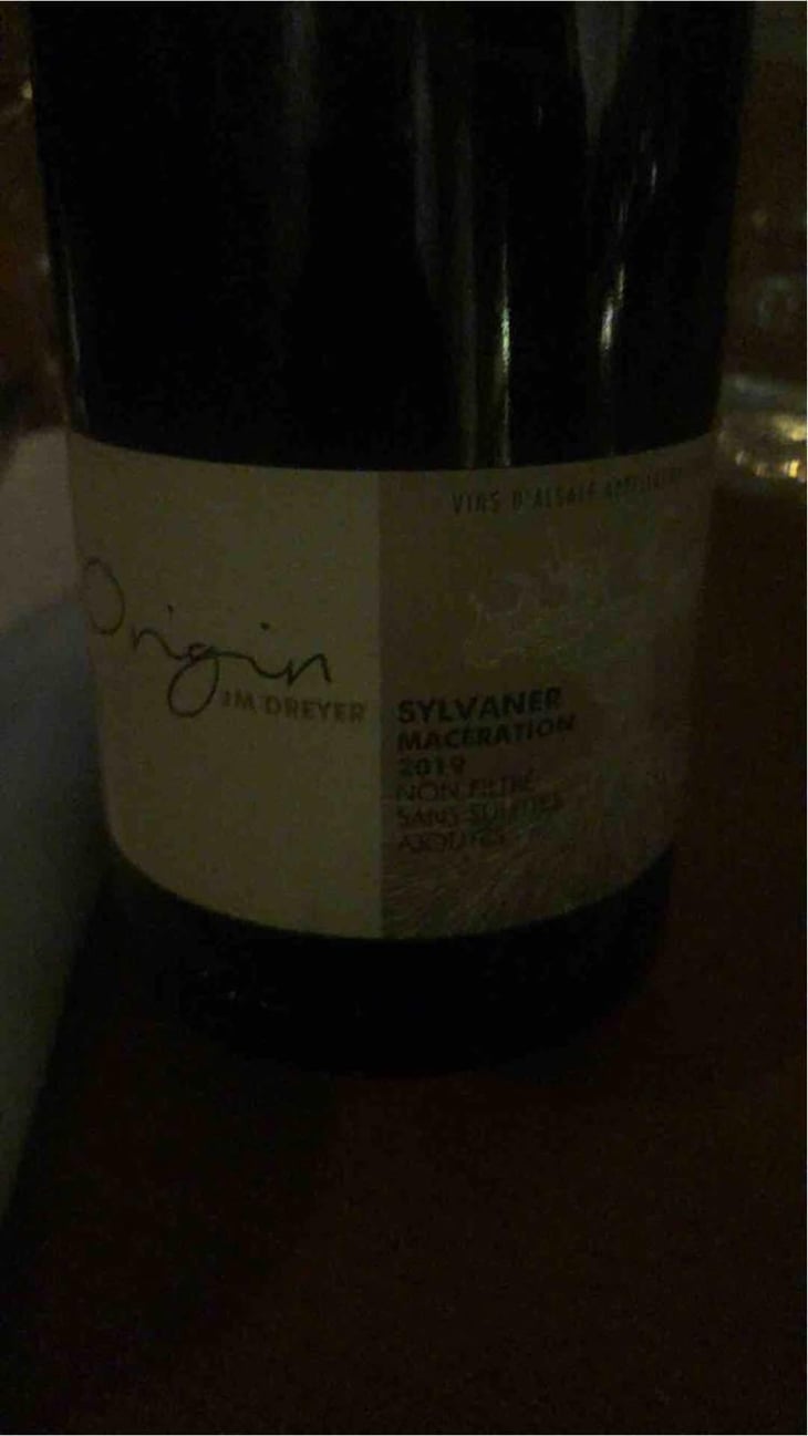 Origin Sylvaner Macération - J.M. Dreyer - Jean-Marc Dreyer 