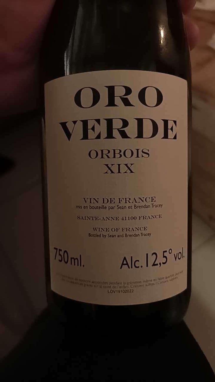 Oro Verde - Domaine Le Clocher - Les Vins de Sainte Anne - Brendan & Sean Tracey 