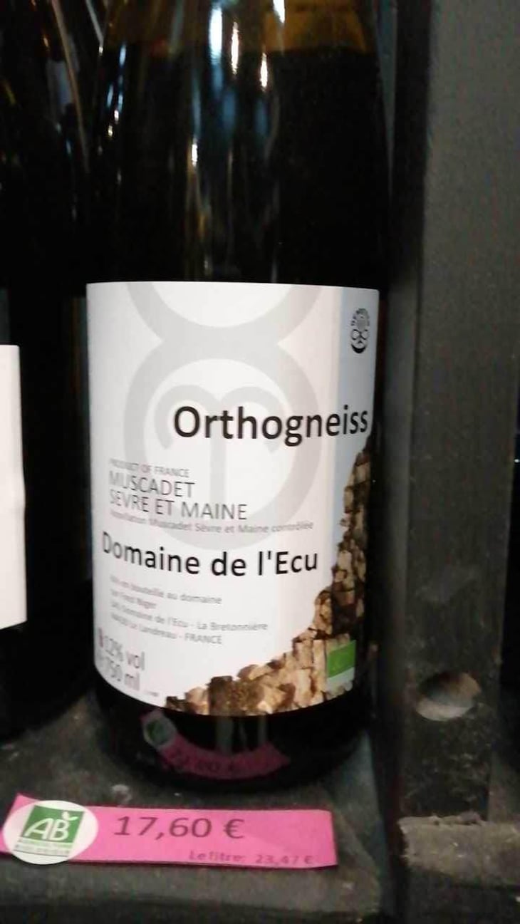 Orthogneiss - Domaine de L'Ecu - Claire & Fred NIGER 