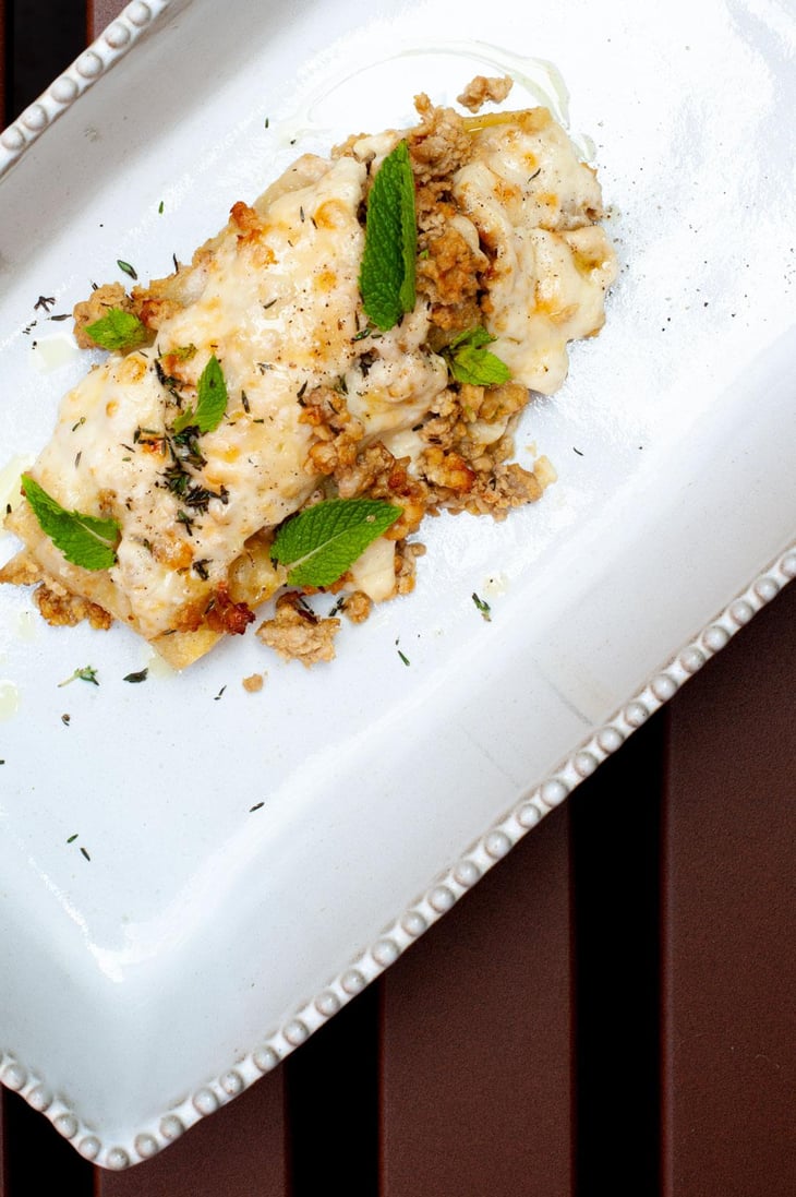 Paccheri Al Ragu Di Volatili Gratinati Alla Besciamella Di Olio Di Oliva E Parmigiano Vacche Brune - Pietra Rossa - 683534
