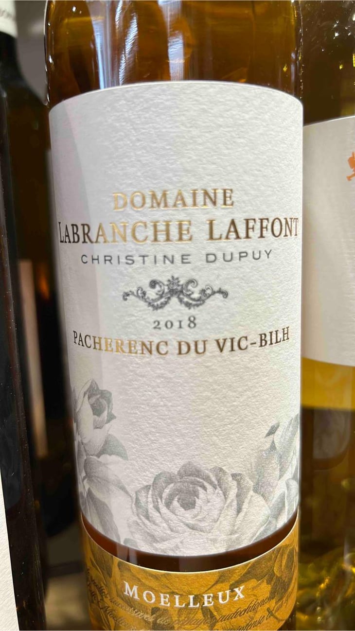 Pacherenc Du Vic Bihl Moelleux - Domaine Labranche Laffont - Christine Dupuy 